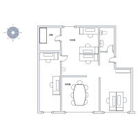 设计办公室平面图