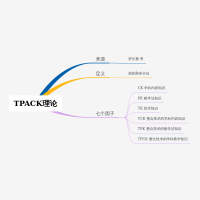 TPACK理论 思维导图模板_ProcessOn思维导图、流程图